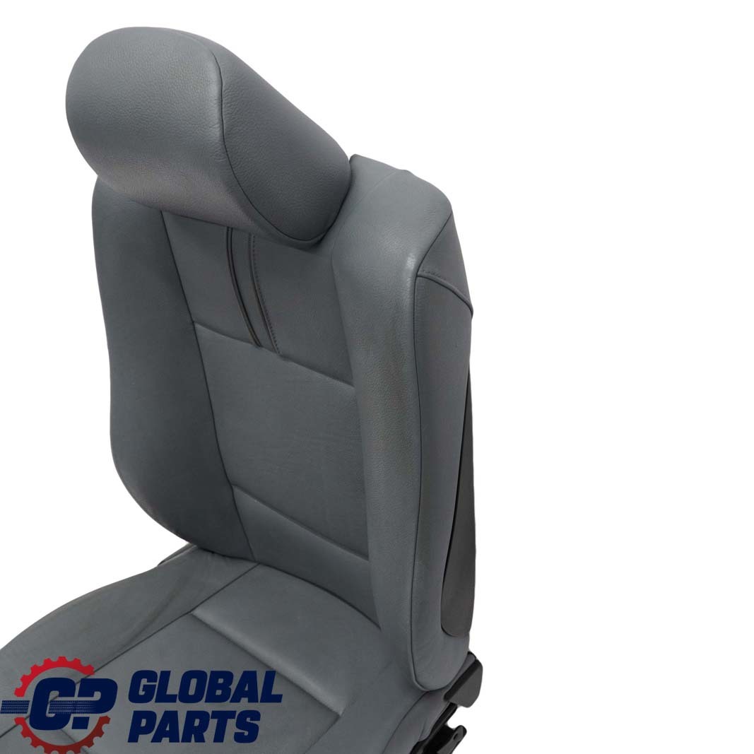 BMW X3 Series E83 Leather Ambiente Grey Blue Grau Leather Front Right O/S Seat