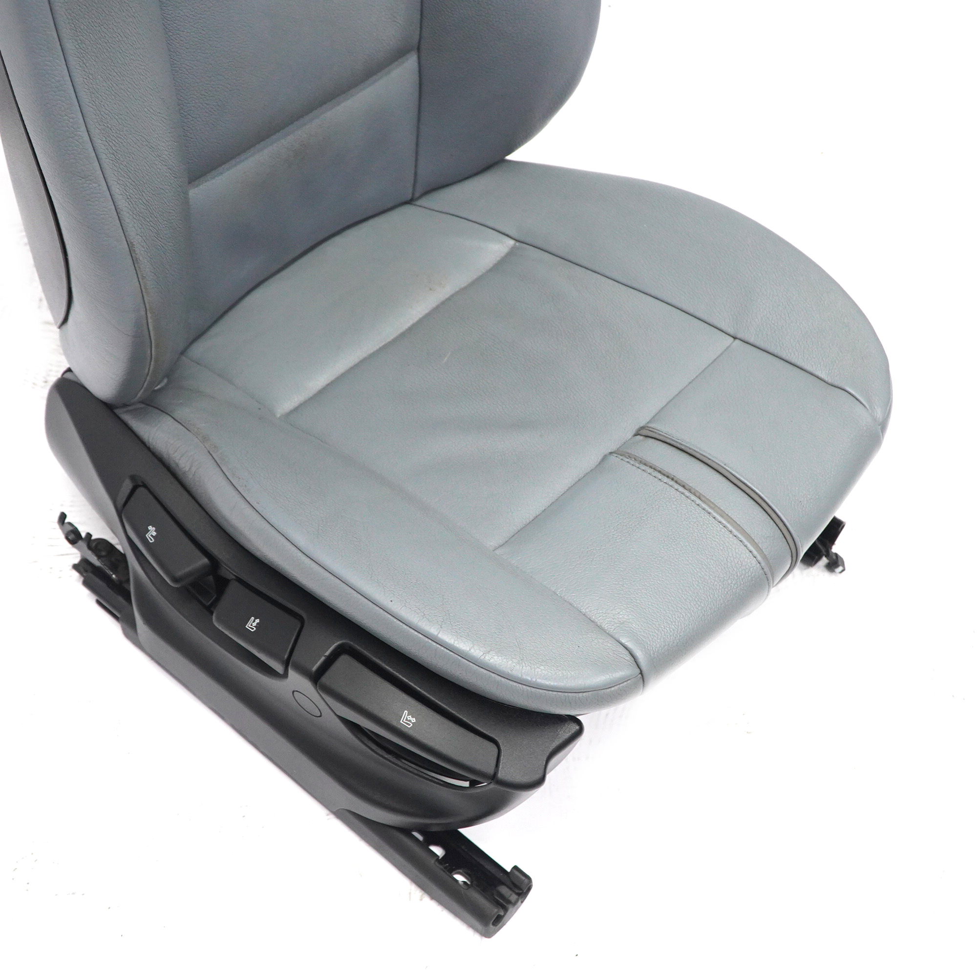 BMW X3 E83 Heated Leather Ambiente Grey Blue Grau Leather Front Right O/S Seat