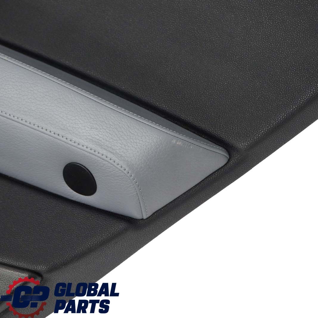 BMW X3 Series E83 Rear Right O/S Door Card Lining Leather Black Grey Blue