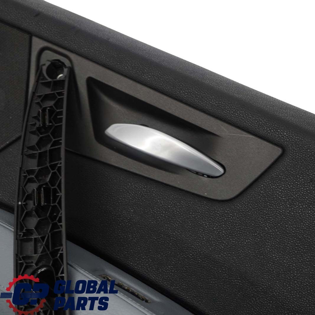 BMW X3 Series E83 Rear Right O/S Door Card Lining Leather Black Grey Blue