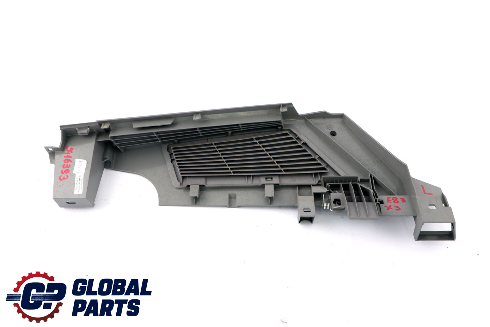 BMW X3 Series E83 Lateral Trunk Floor Left Vent Louvre Grau Grey N/S 3508763