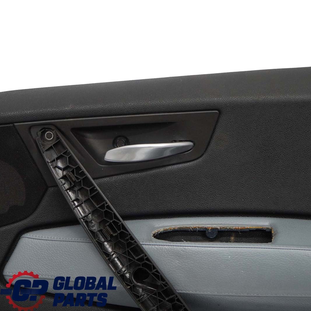 BMW X3 Series E83 Front Right O/S Door Card Lining Leather Ambiente Grey Blue