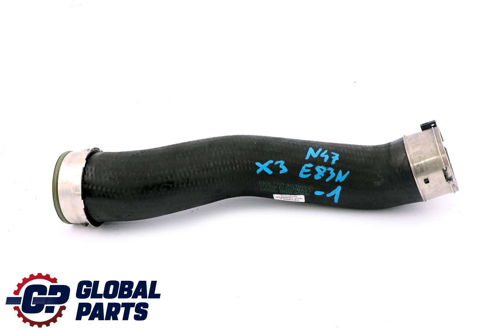 BMW X3 E83 LCI Turbo To Intercooler Pipe Charge Air Line 3421960