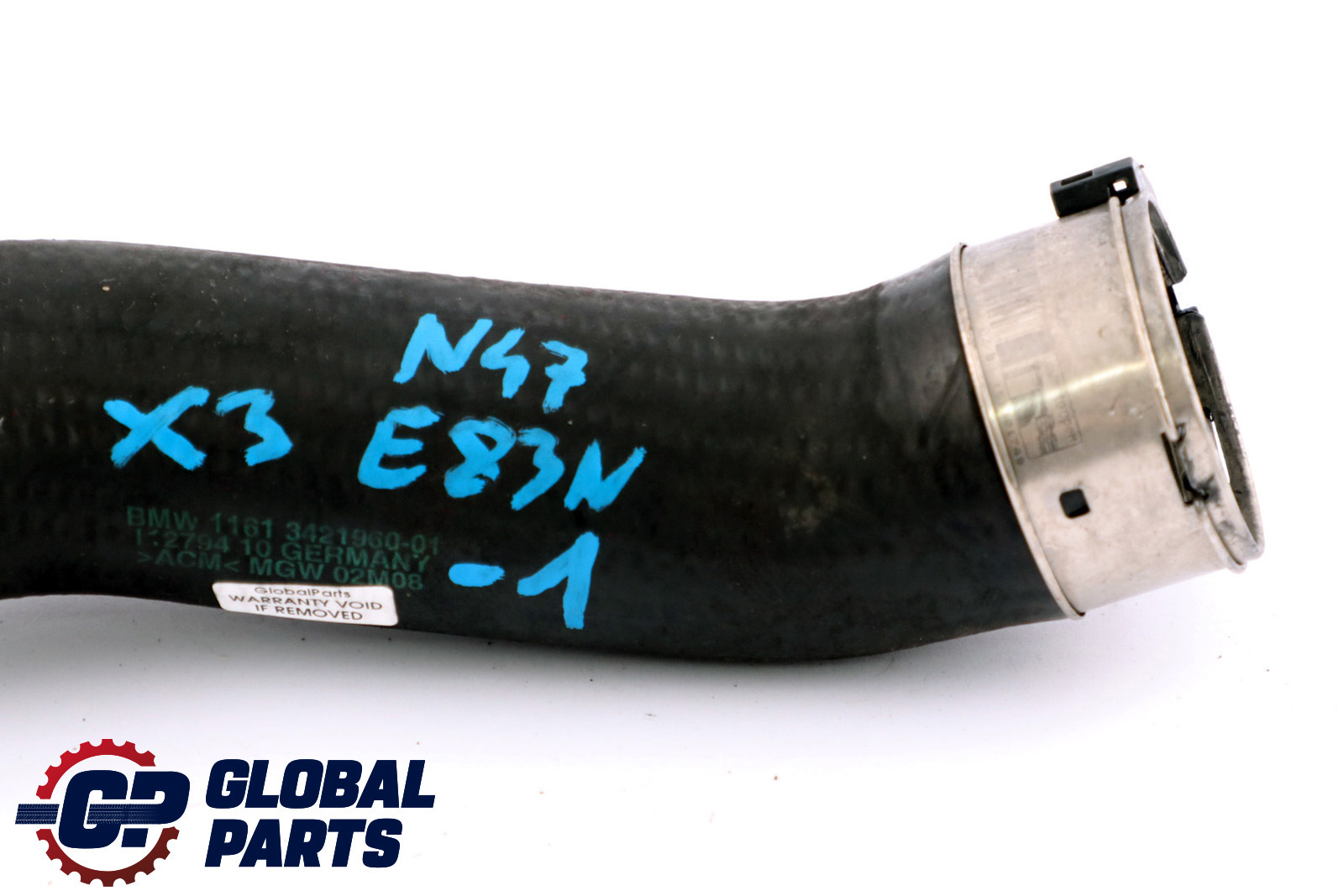 BMW X3 E83 LCI Turbo To Intercooler Pipe Charge Air Line 3421960