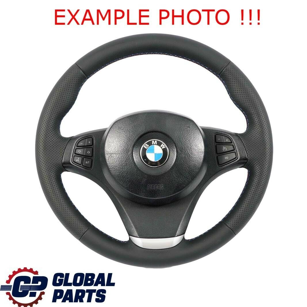 BMW X3 Series E83 LCI E83N NEW Black Leather Sport Steering Wheel M-tricoloured