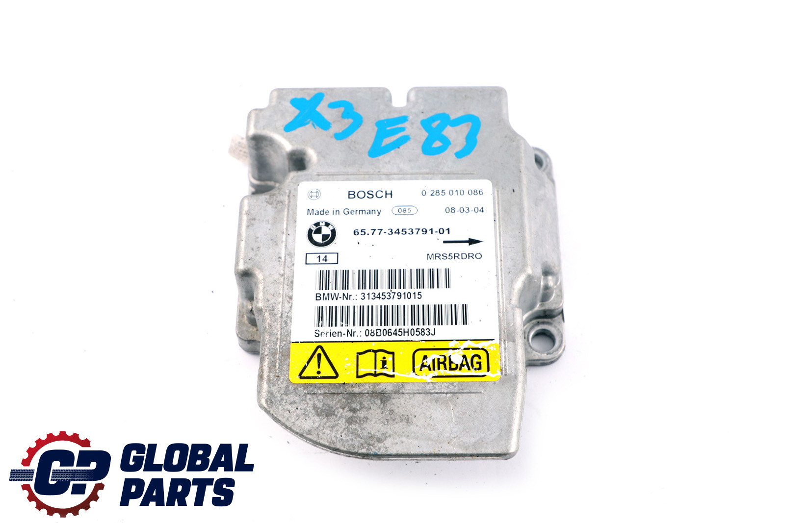 BMW X3 E83 LCI Crash System Control Unit Module ECU 3453791