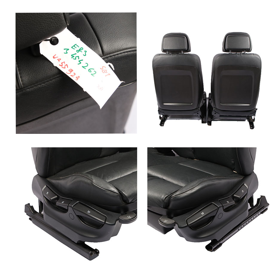 Leather Seats BMW X3 E83 LCI Heated Nevada Black Set M Sport Seat