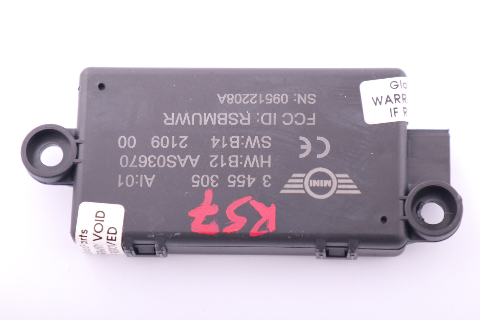 Mini R57 R57N R58 R59 DWA-Alarm System Relay ECU 3455305 65753455305