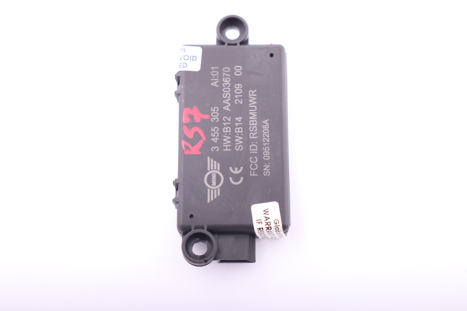 Mini R57 R57N R58 R59 DWA-Alarm System Relay ECU 3455305 65753455305