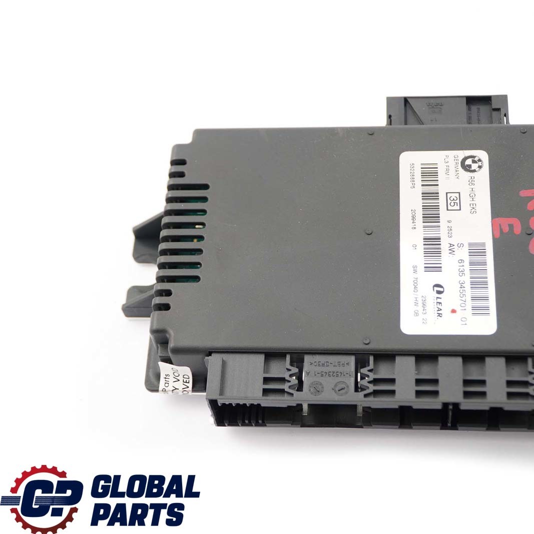 MINI Cooper One R56 Footwell Light Module ECU PL3 FRM II High EKS 3455701