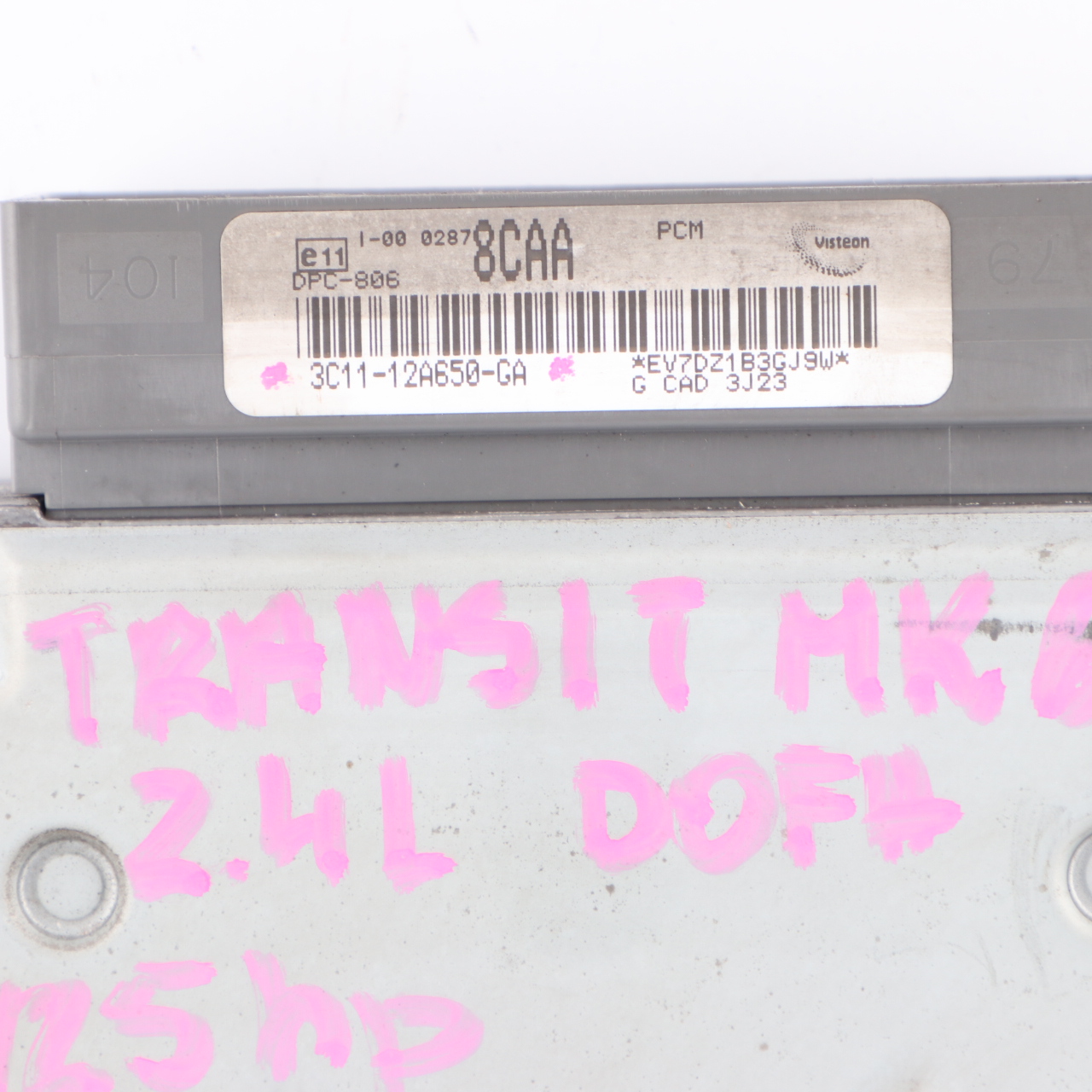 Ford Transit MK6 2.4 TDDi Diesel DOFA 125HP Engine Unit ECU Manual 3C1112A650GA