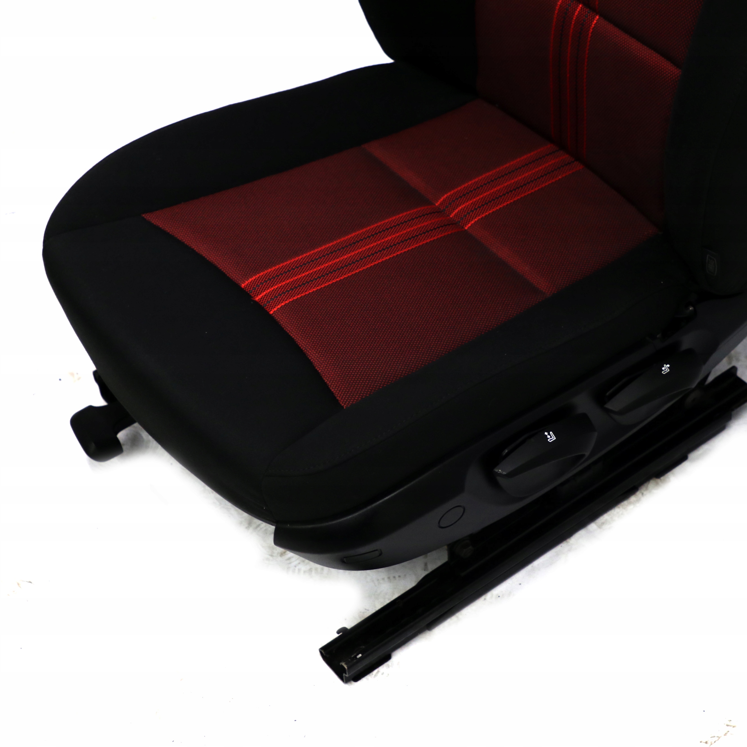 BMW X1 E84 Front Left N/S Seat Cloth Fabric Anthracite Median Vermilion Rot Red