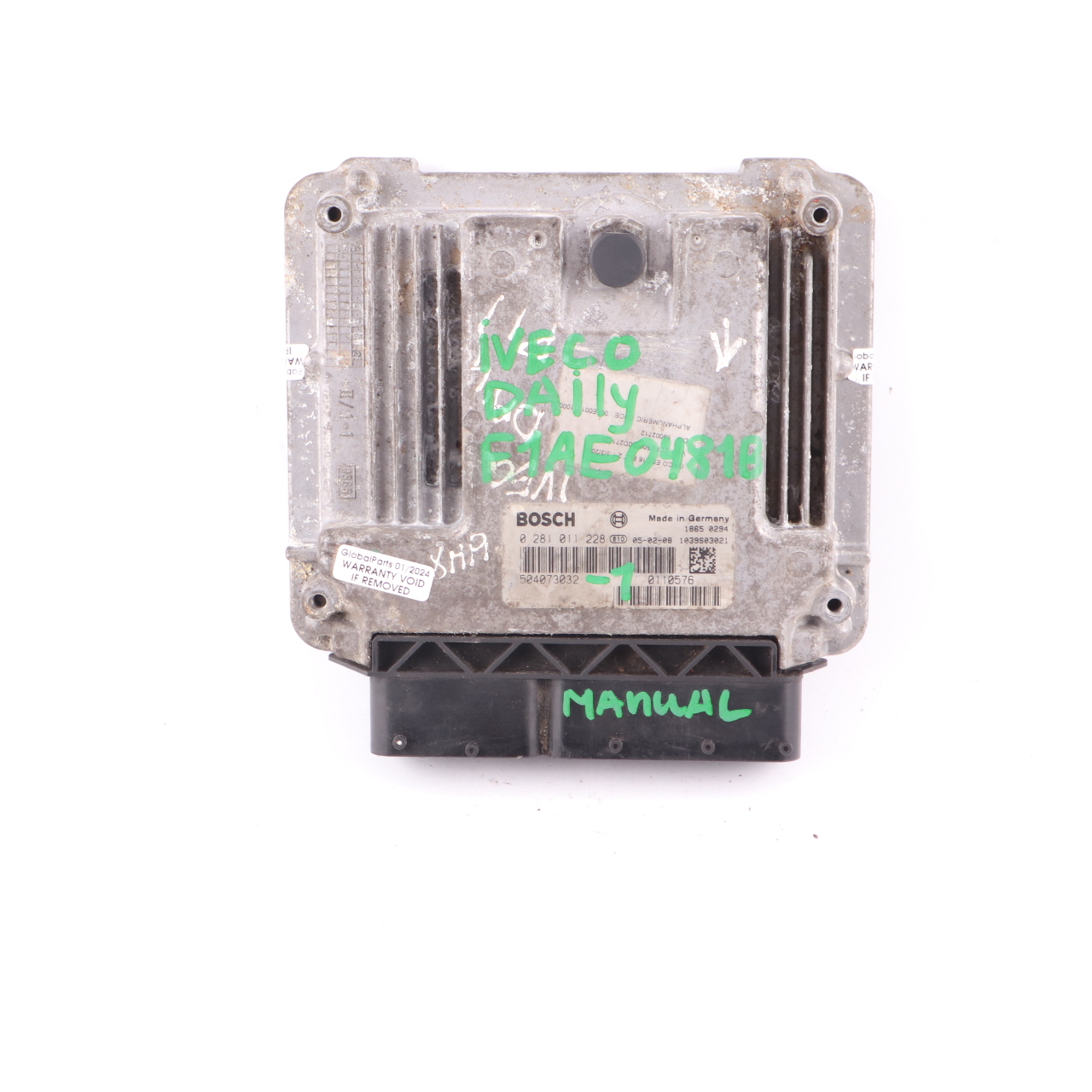 Iveco Daily 2.3 Diesel F1AE0481B 116HP Engine Unit Module ECU Manual 504073032