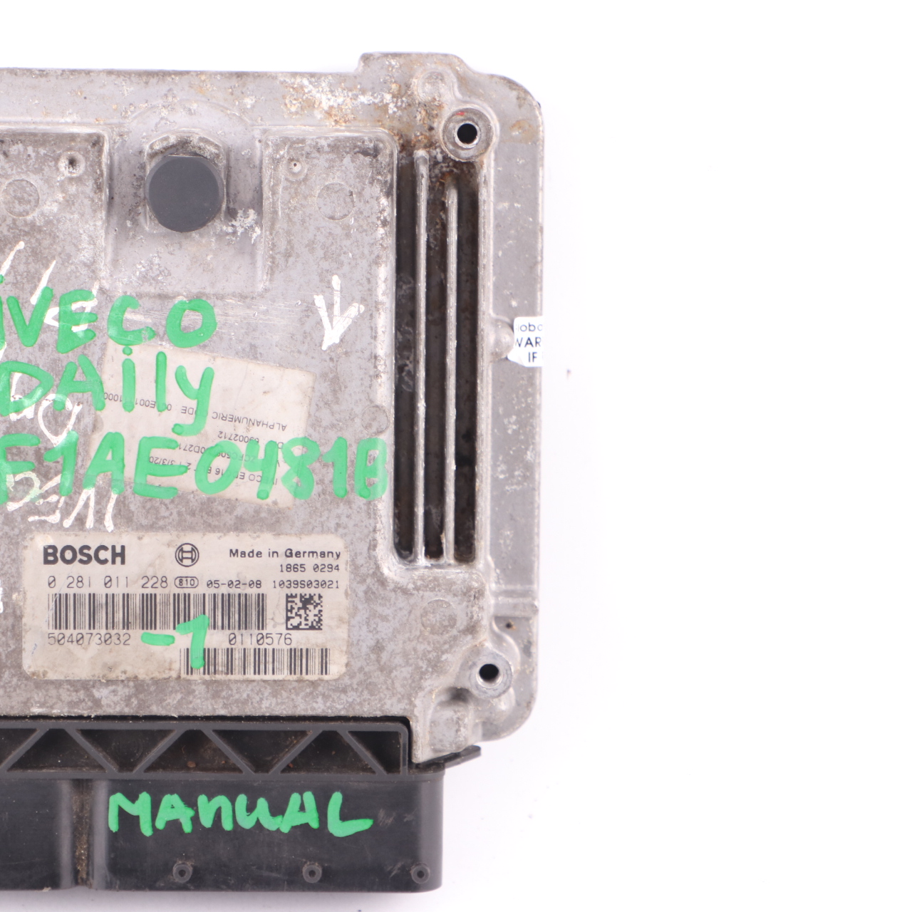 Iveco Daily 2.3 Diesel F1AE0481B 116HP Engine Unit Module ECU Manual 504073032