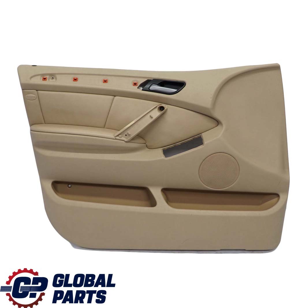 BMW X5 Series E53 Front Left N/S Door Card Trim Panel Leather Walknappa Beige