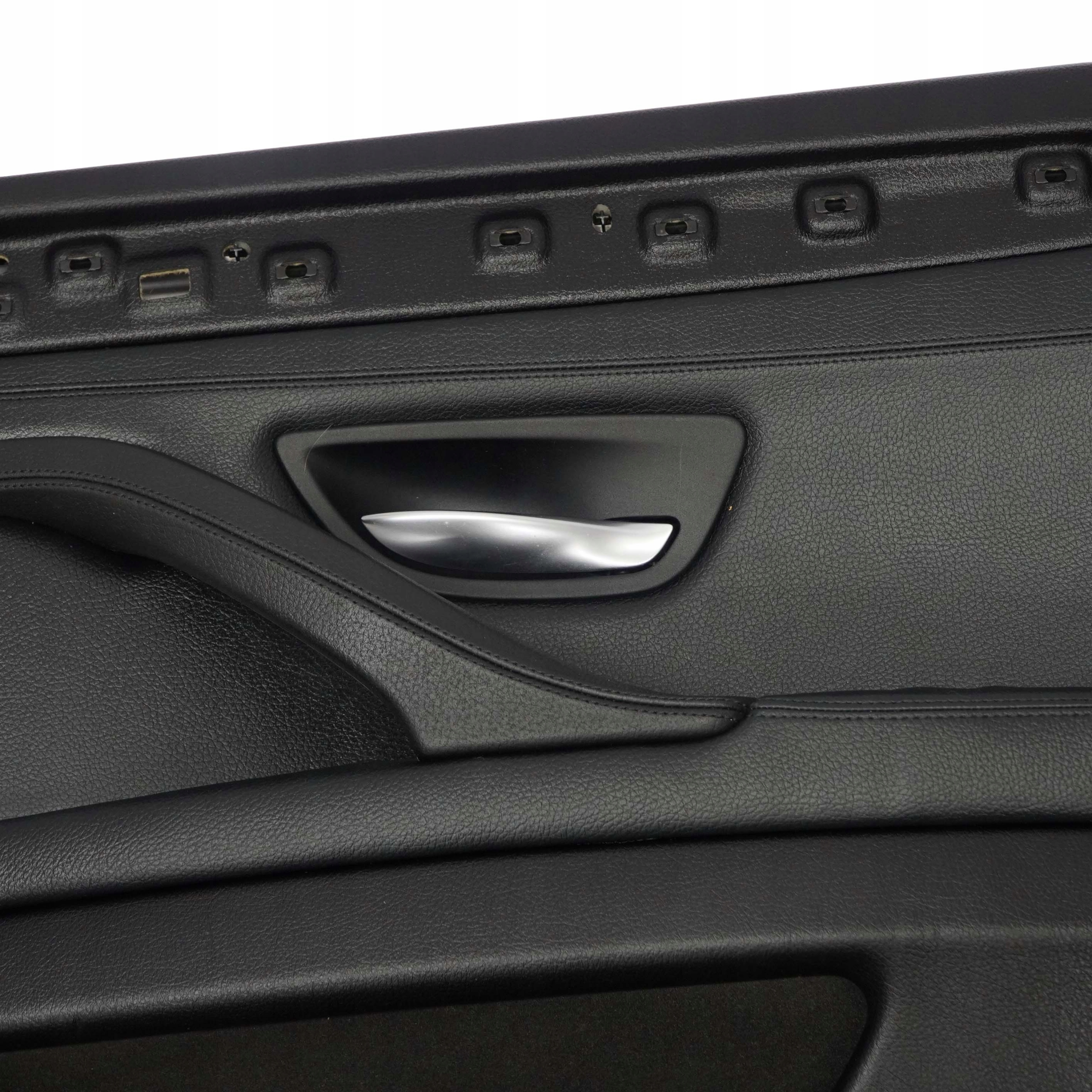 BMW 5 F10 F11 Rear Right O/S Door Card Lining Trim Panel Black Leather