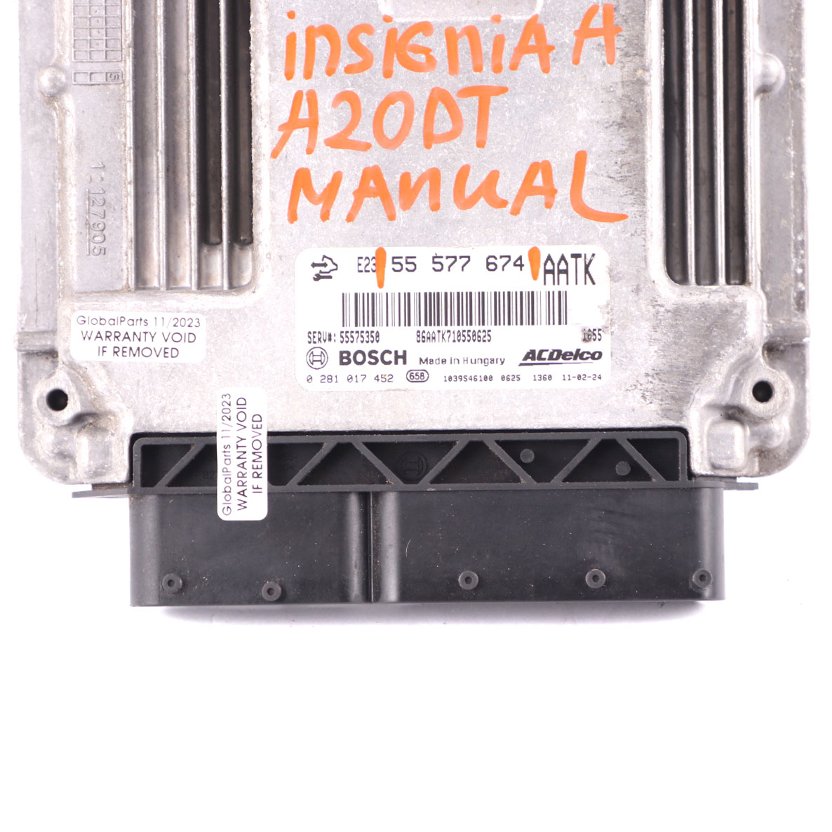 Vauxhall Insignia A 2.0 CDTi A20DTH 160HP Engine Unit ECU Manual 55577674