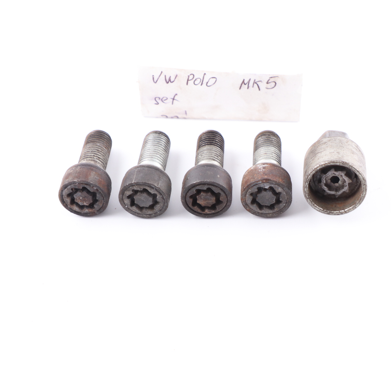 Volkswagen Polo 5 Golf 7 Locking Wheel Bolt Locks Security Nut Set 5Q0698137