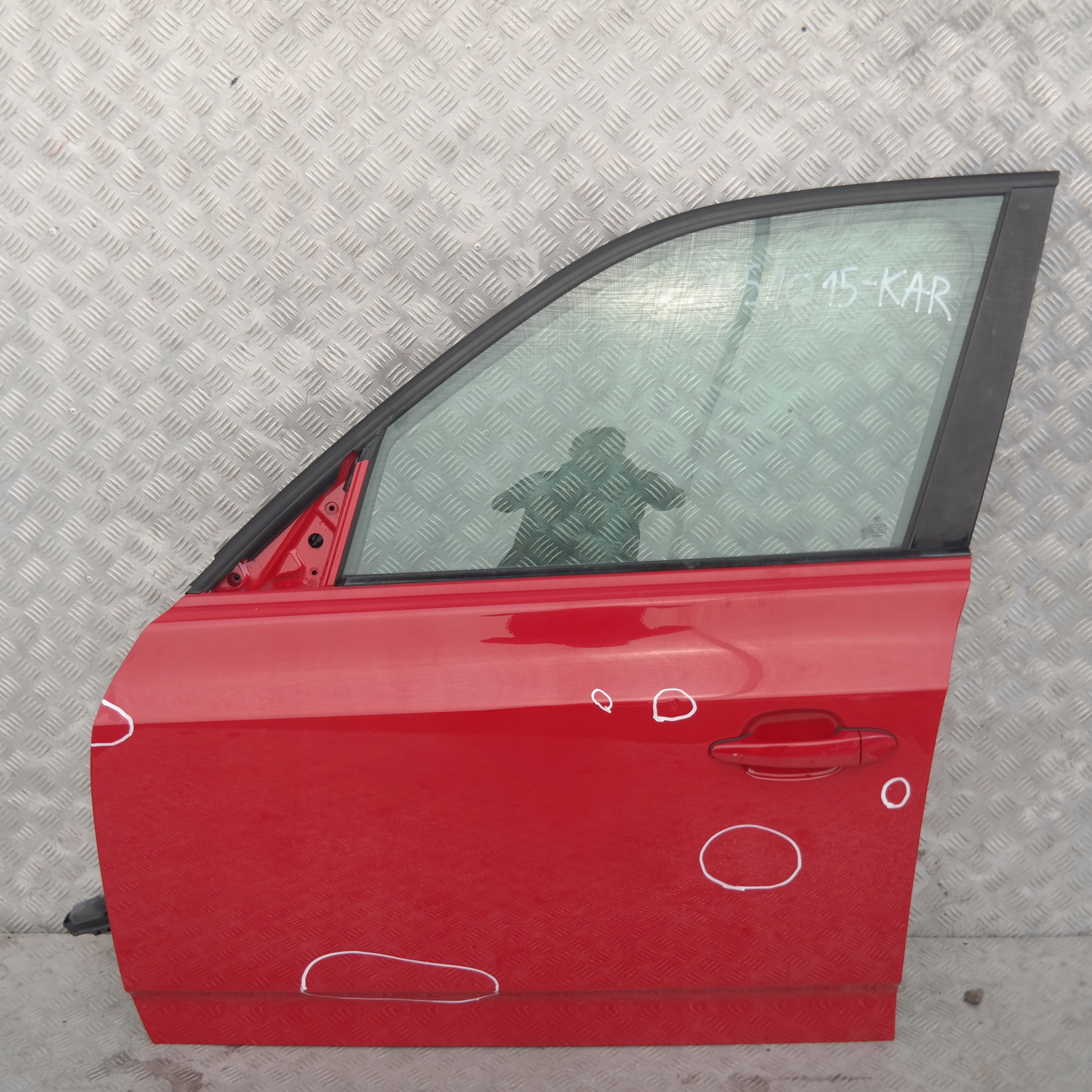 BMW X3 SERIES E83 Door Front Left N/S Karmesinrot Crimson Red - A61