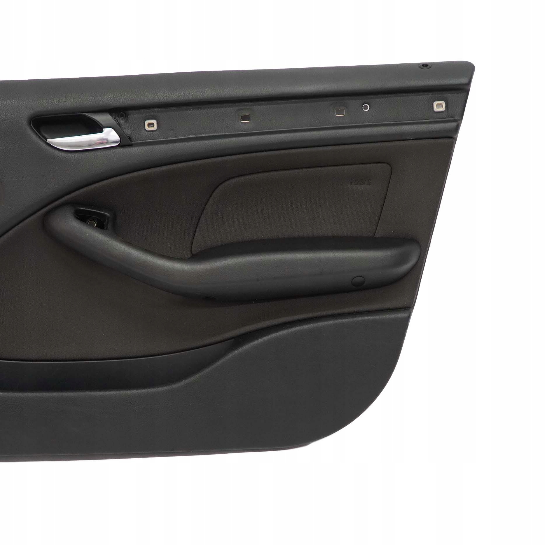 BMW 3 E46 Saloon Touring Front Right O/S Trim Panel Door Card Cloth Anthracite