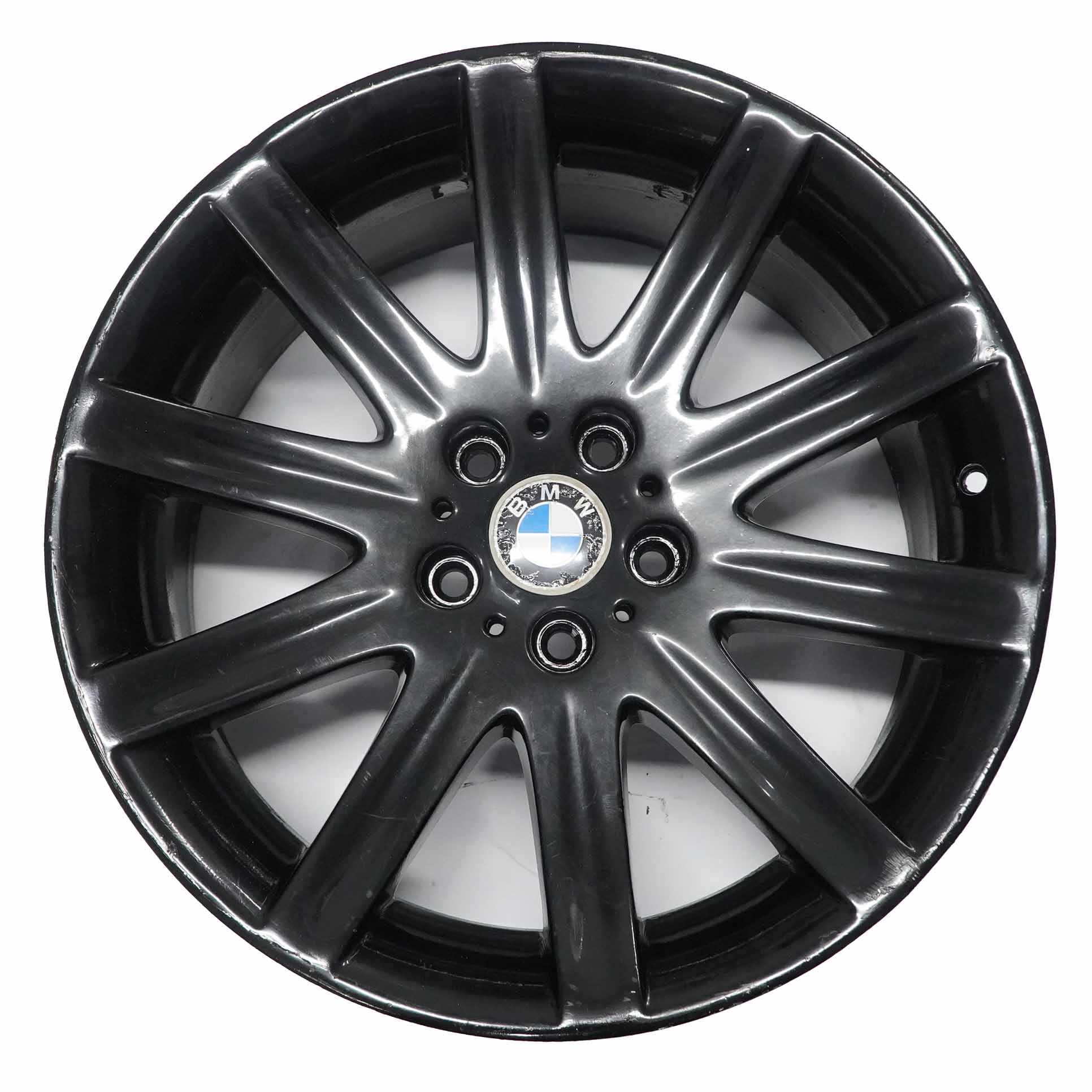 BMW E65 E66 Front Wheel Alloy Rim 19" Black Star Spoke 95 ET:24 9J 6753241