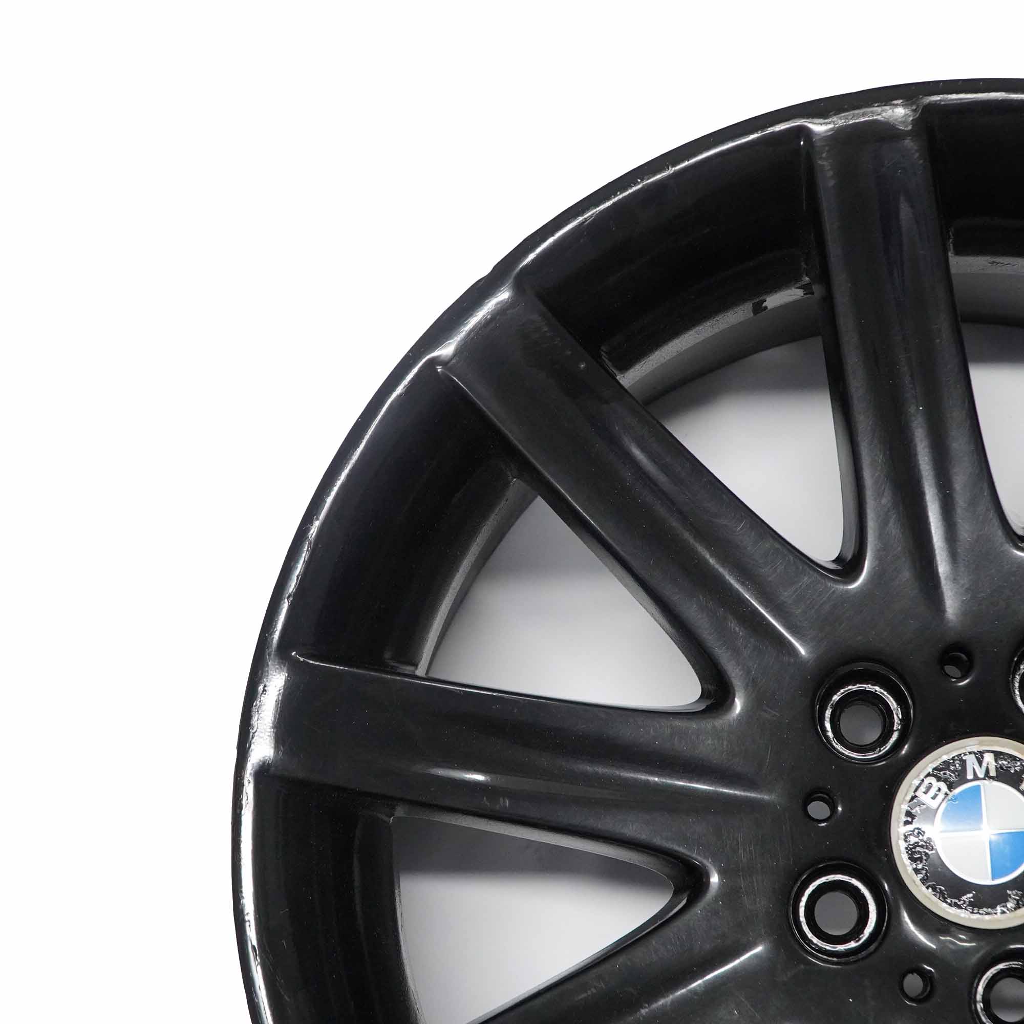 BMW E65 E66 Front Wheel Alloy Rim 19" Black Star Spoke 95 ET:24 9J 6753241