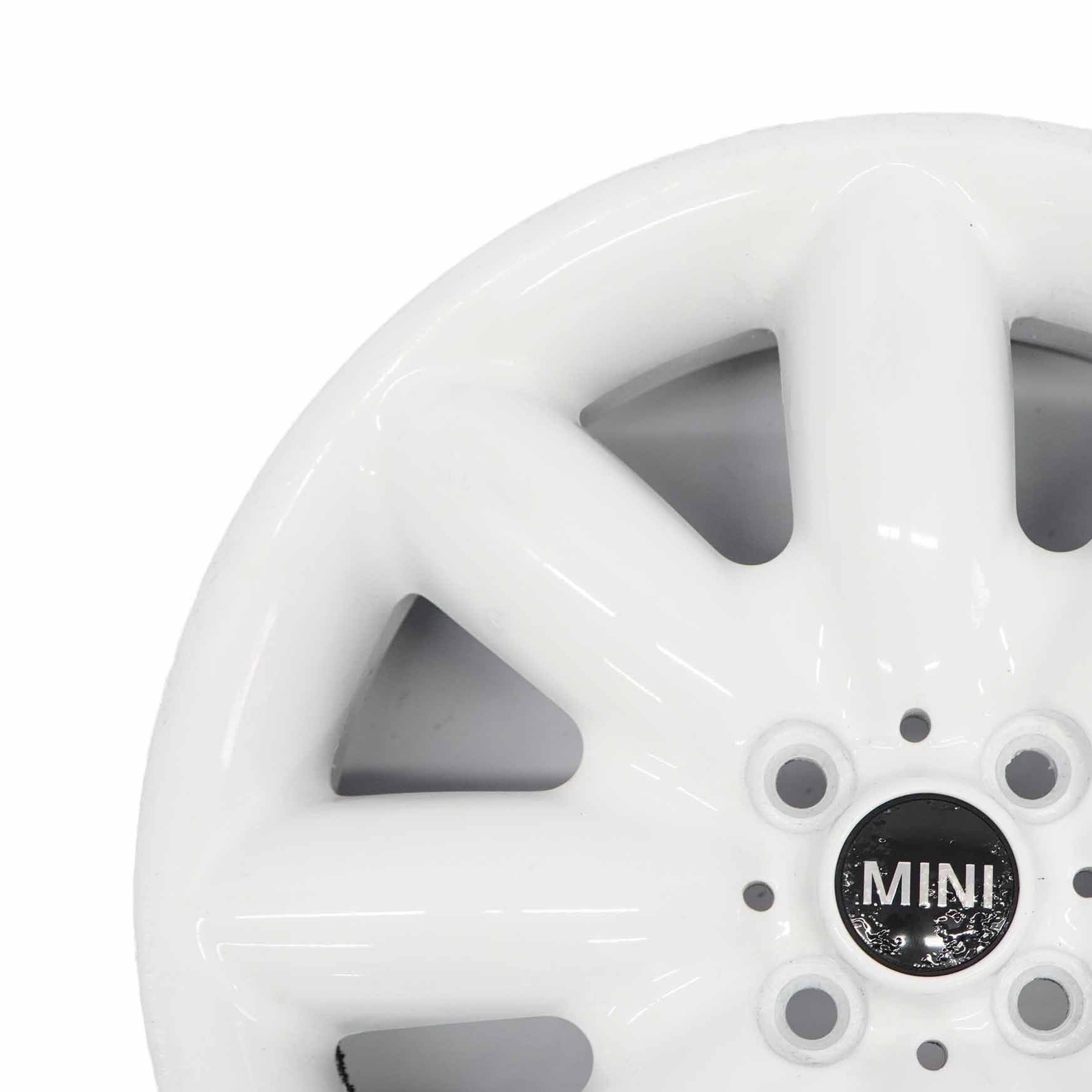 Mini Cooper One R50 R53 R55 R56 White Wheel Alloy Rim 17" 7J ET:48 S-Spoke 85