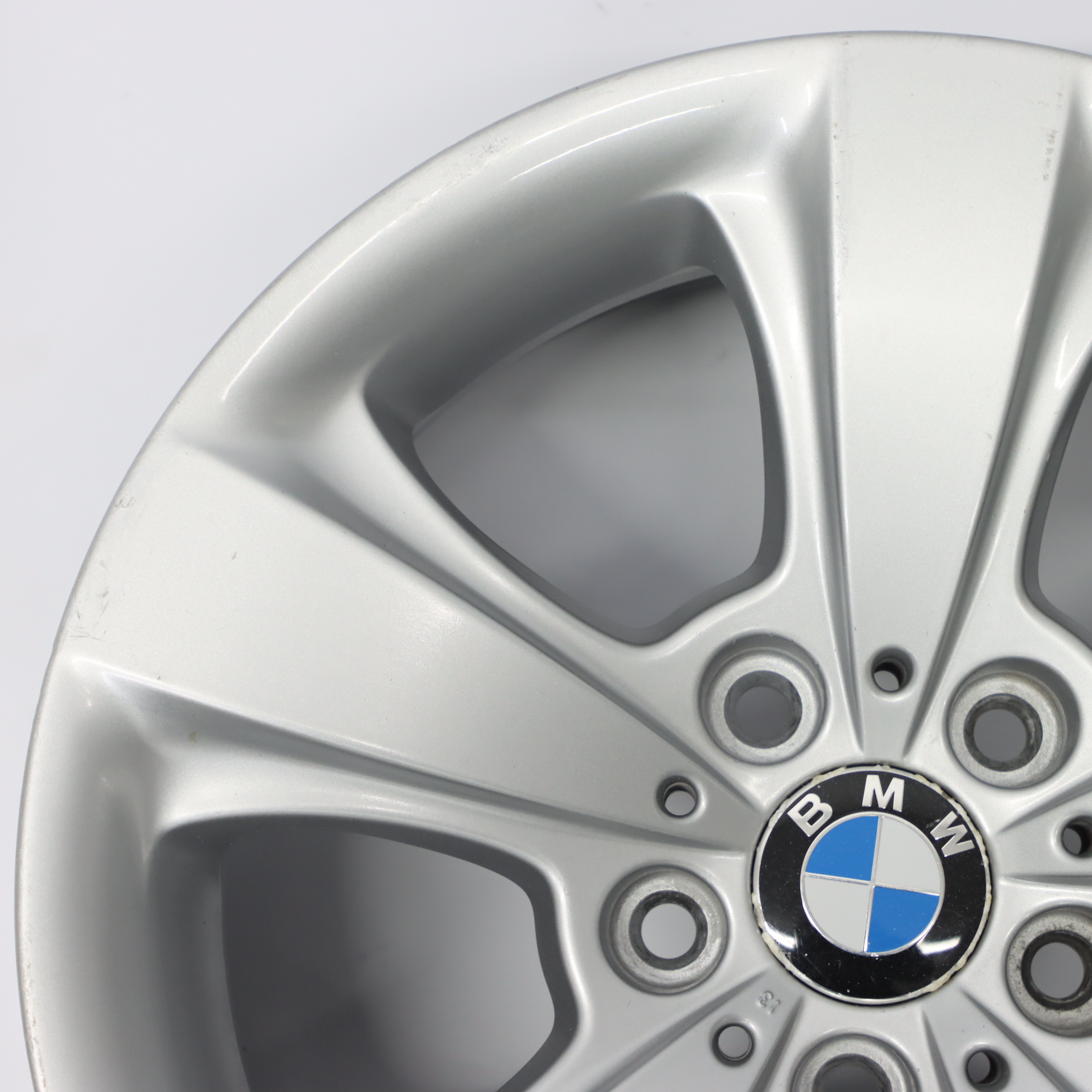 Wheel Rim BMW E63 E64 Silver Alloy 17" Star Spoke 117 7,5J ET:14 6758776