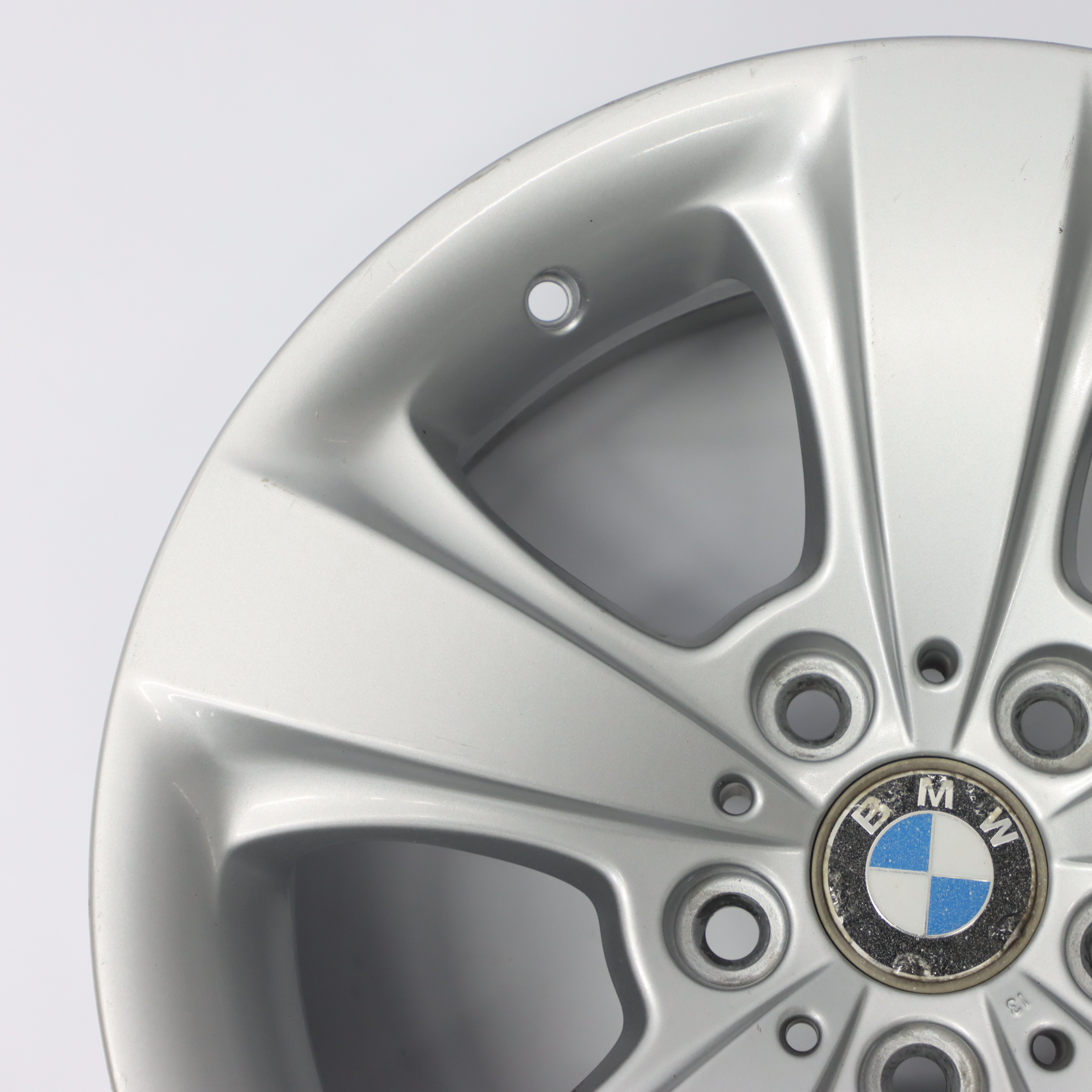 Wheel Rim BMW E63 E64 Silver Alloy 17" Star Spoke 117 7,5J ET:14 6758776