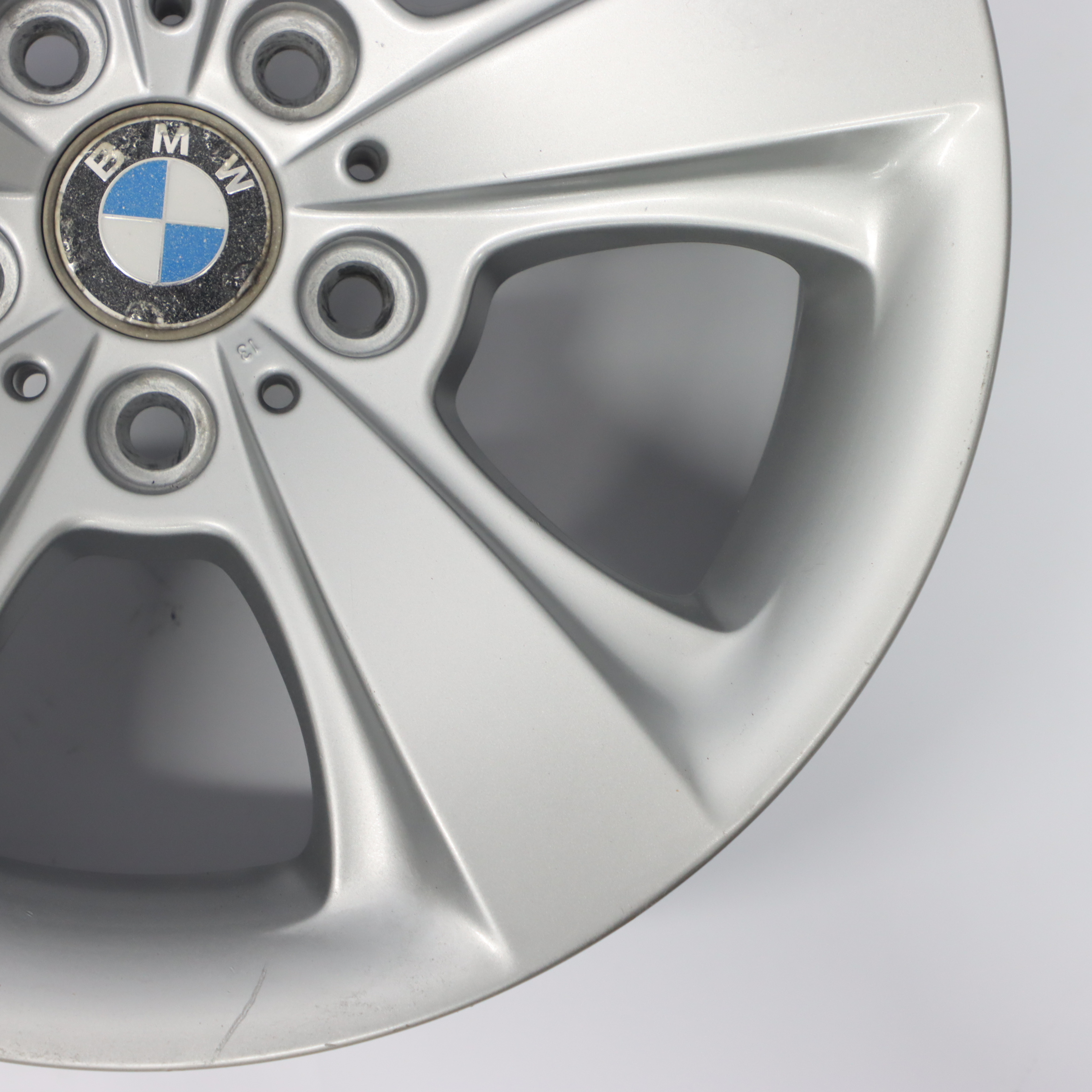 Wheel Rim BMW E63 E64 Silver Alloy 17" Star Spoke 117 7,5J ET:14 6758776