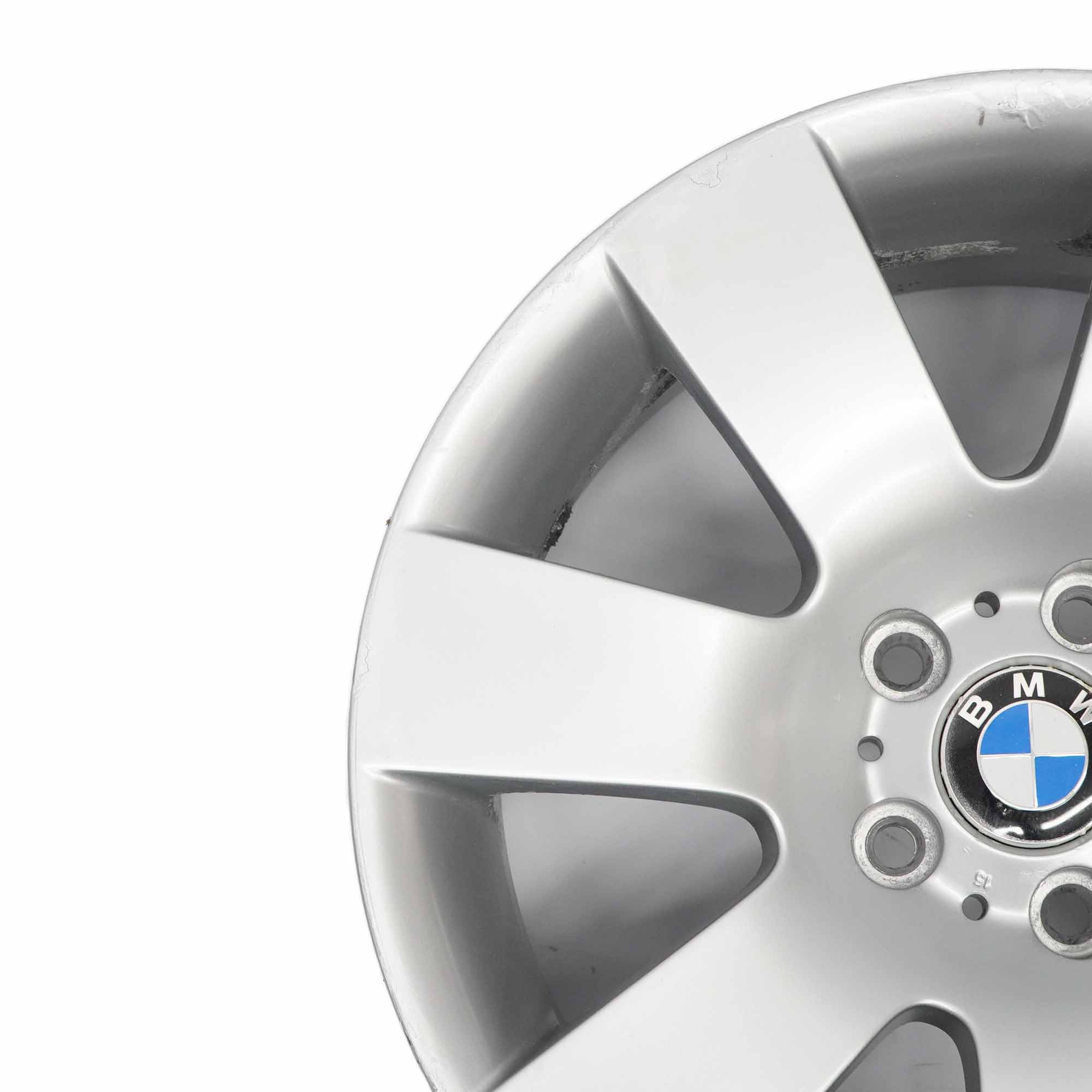 BMW E60 E61 Silver Alloy Wheel Rim 18" Star Spoke 123 8J ET:20 6760616