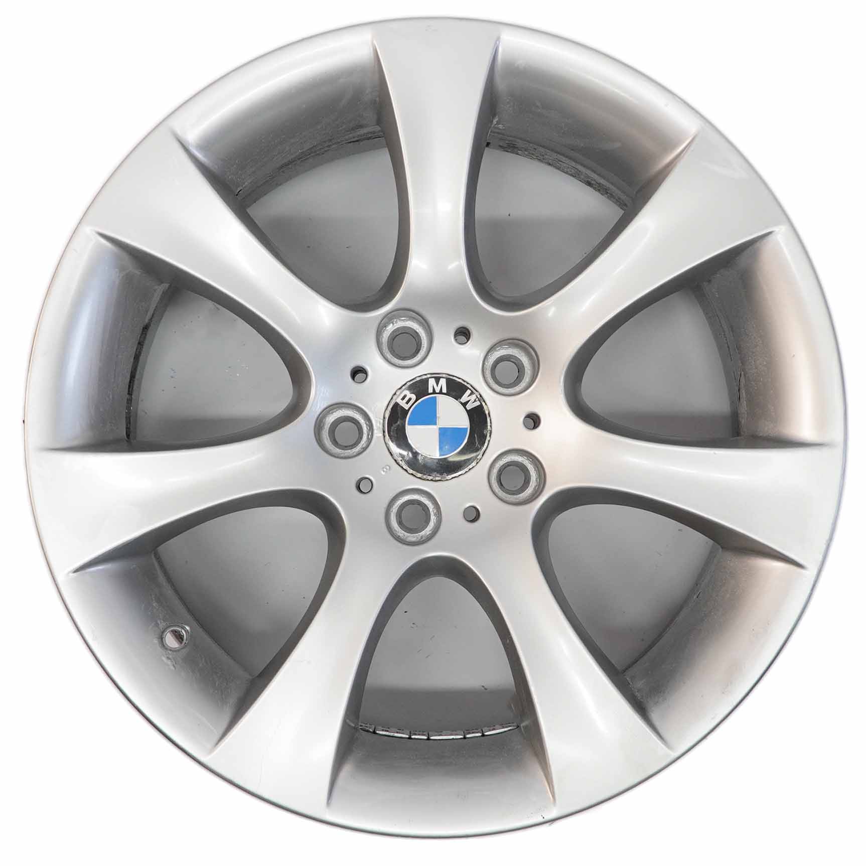 BMW 5 Series E60 E61 Silver Alloy Wheel Rim 18" 8J ET:20 Star Spoke 124 6760617