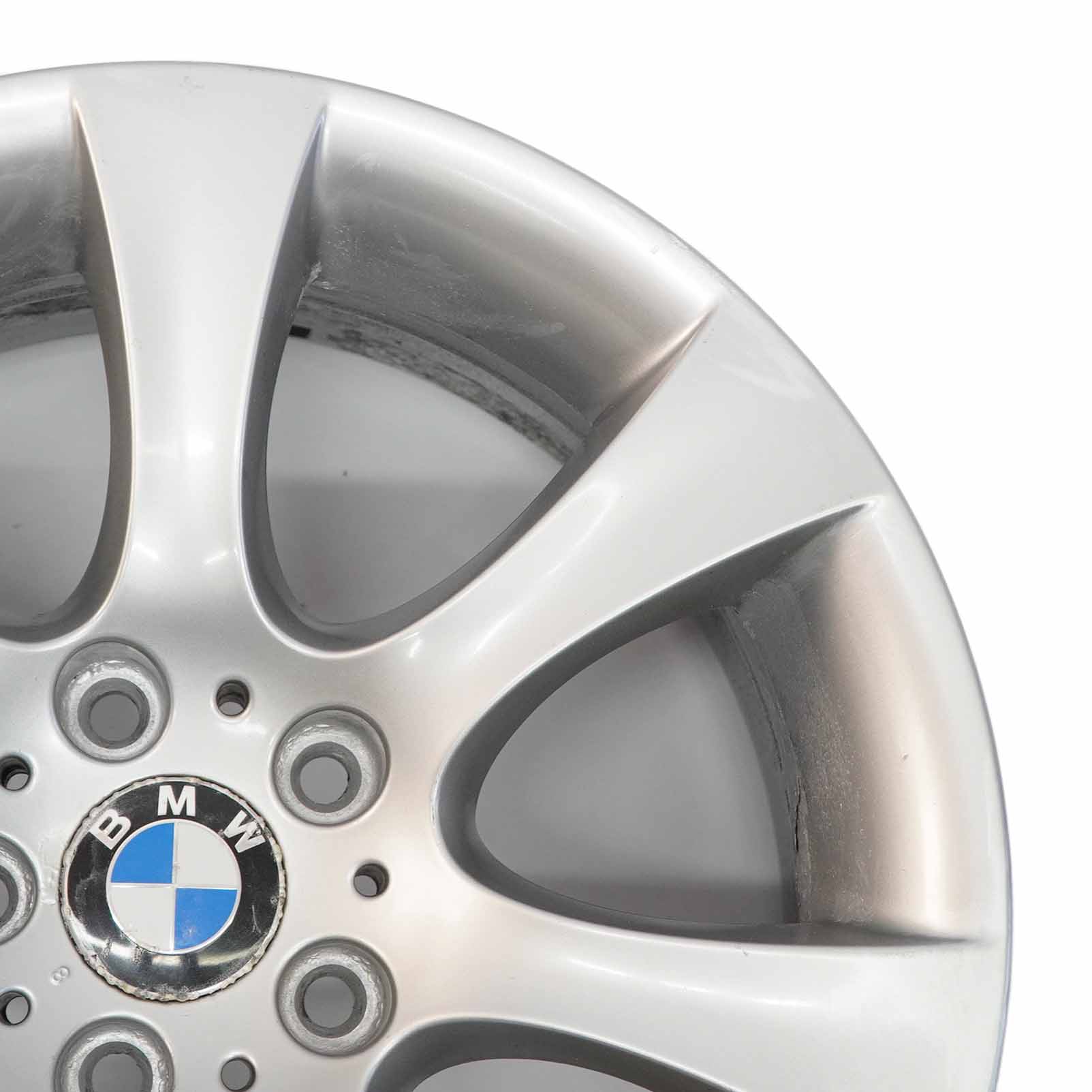 BMW 5 Series E60 E61 Silver Alloy Wheel Rim 18" 8J ET:20 Star Spoke 124 6760617