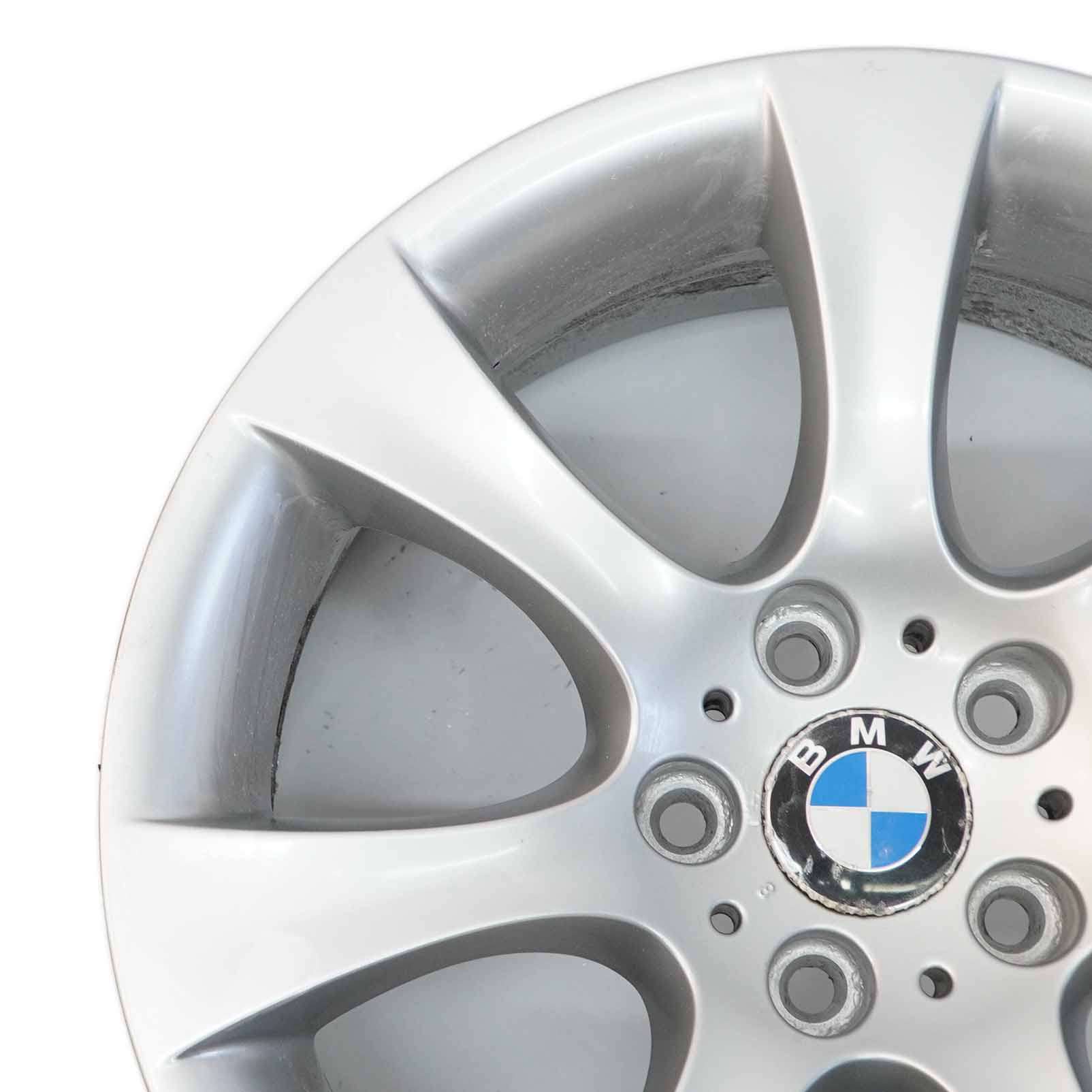 BMW 5 Series E60 E61 Silver Alloy Wheel Rim 18" 8J ET:20 Star Spoke 124 6760617