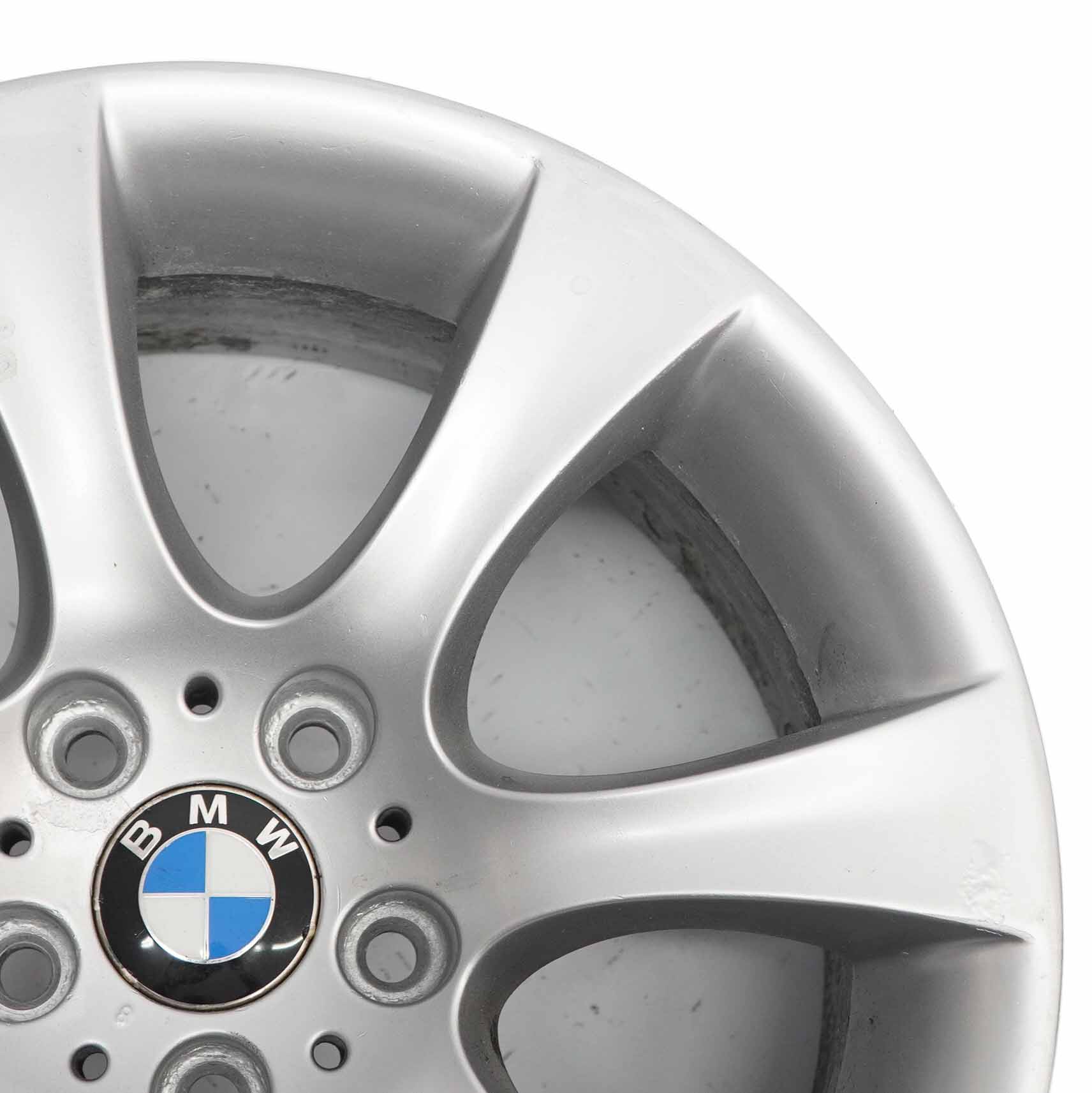 BMW 5 Series E60 E61 Silver Alloy Wheel Rim 18" 8J ET:20 Star Spoke 124 6760617