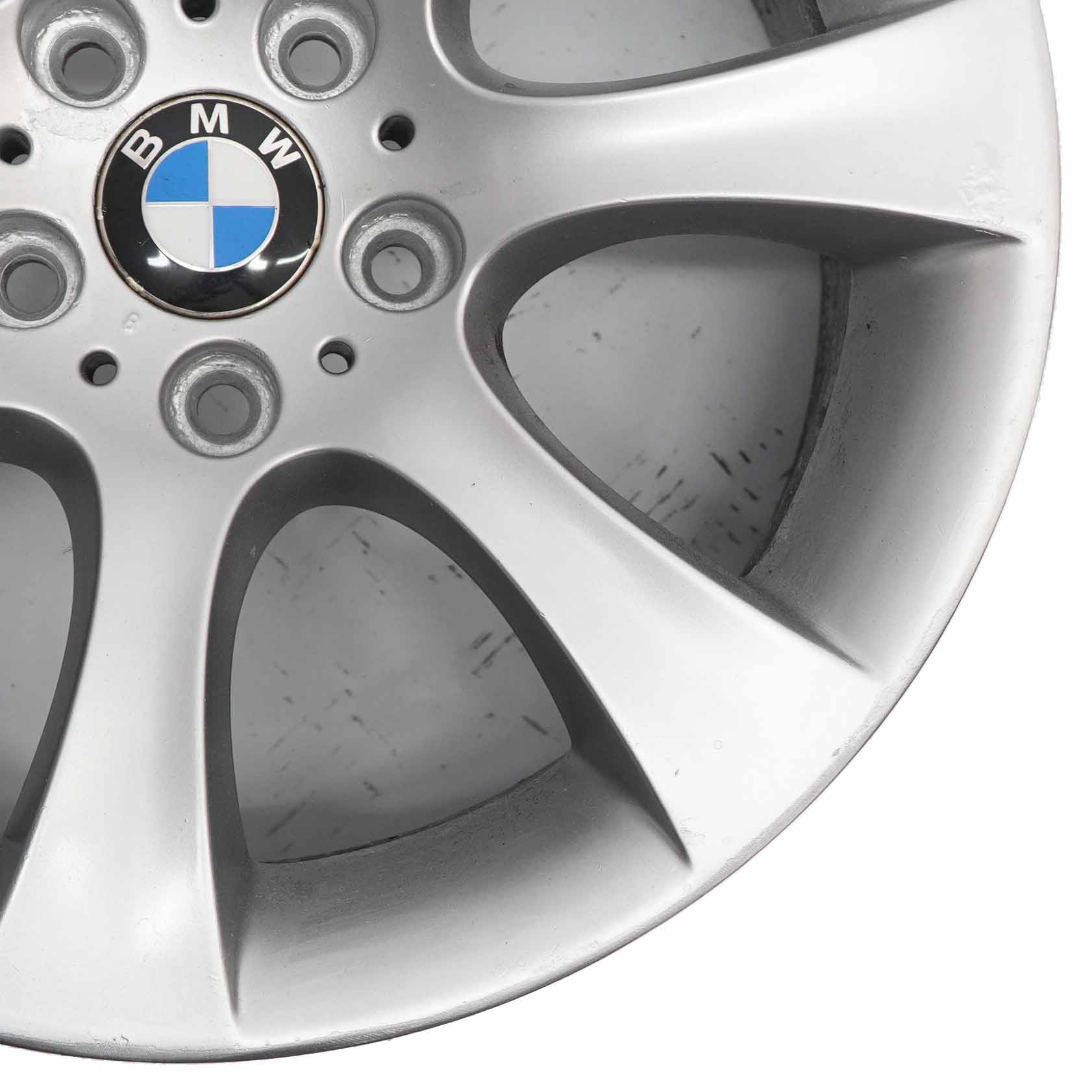 BMW 5 Series E60 E61 Silver Alloy Wheel Rim 18" 8J ET:20 Star Spoke 124 6760617