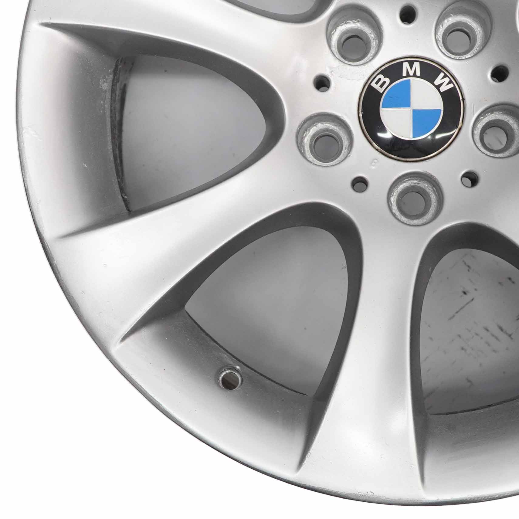 BMW 5 Series E60 E61 Silver Alloy Wheel Rim 18" 8J ET:20 Star Spoke 124 6760617