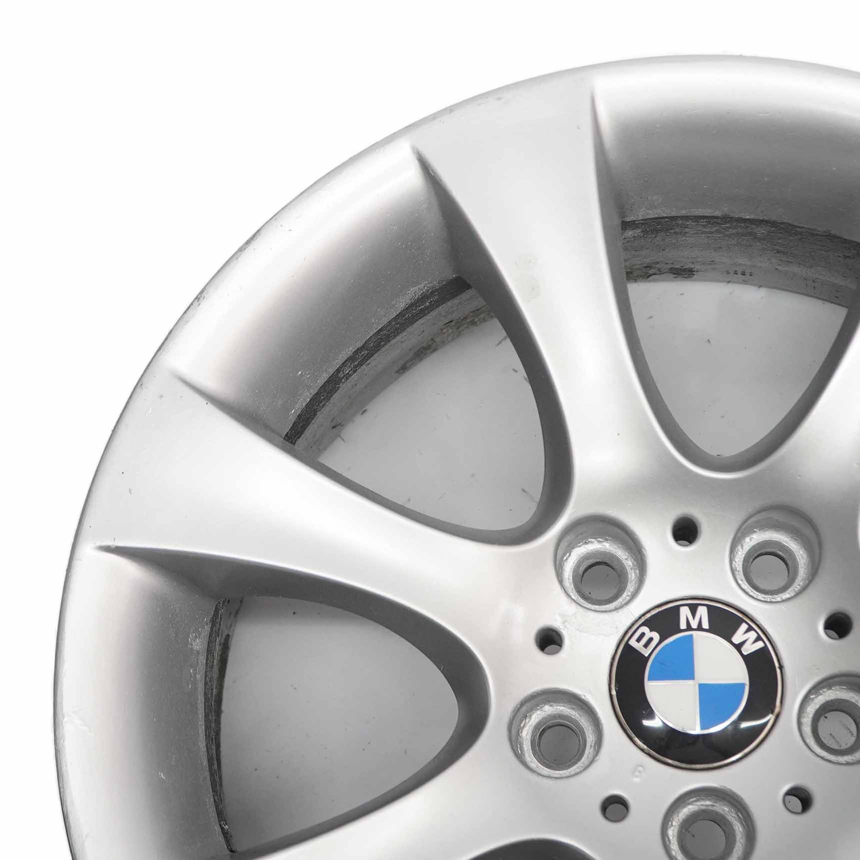 BMW 5 Series E60 E61 Silver Alloy Wheel Rim 18" 8J ET:20 Star Spoke 124 6760617