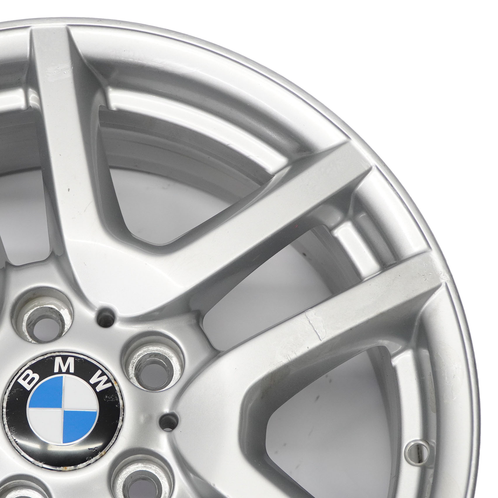 BMW X5 E53 Silver Light Alloy Wheel Rim V spoke 130 17" 7,5J ET:40 6761929