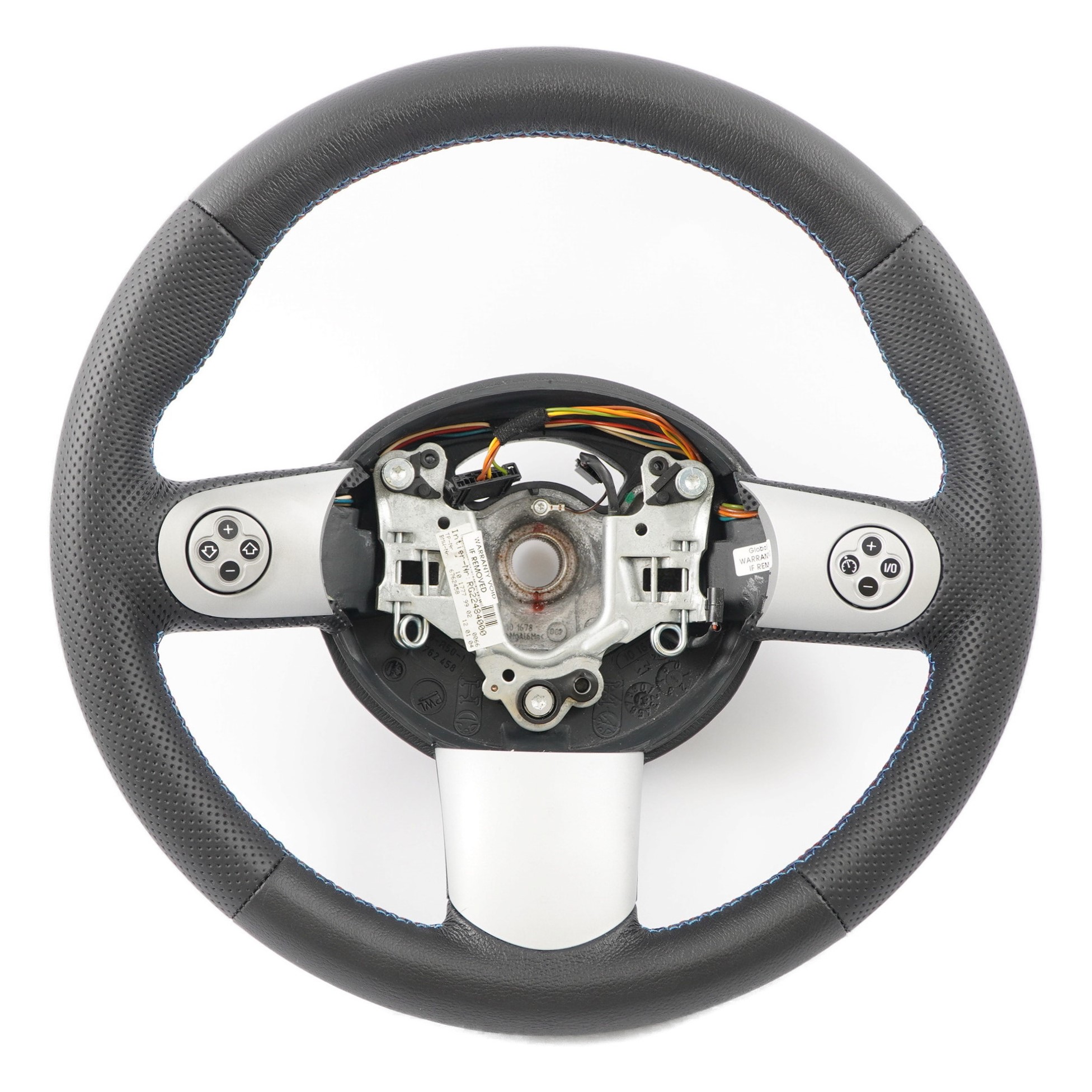 Mini Cooper R50 R52 R53 NEW Black Leather Sport Steering Wheel Mulifunction