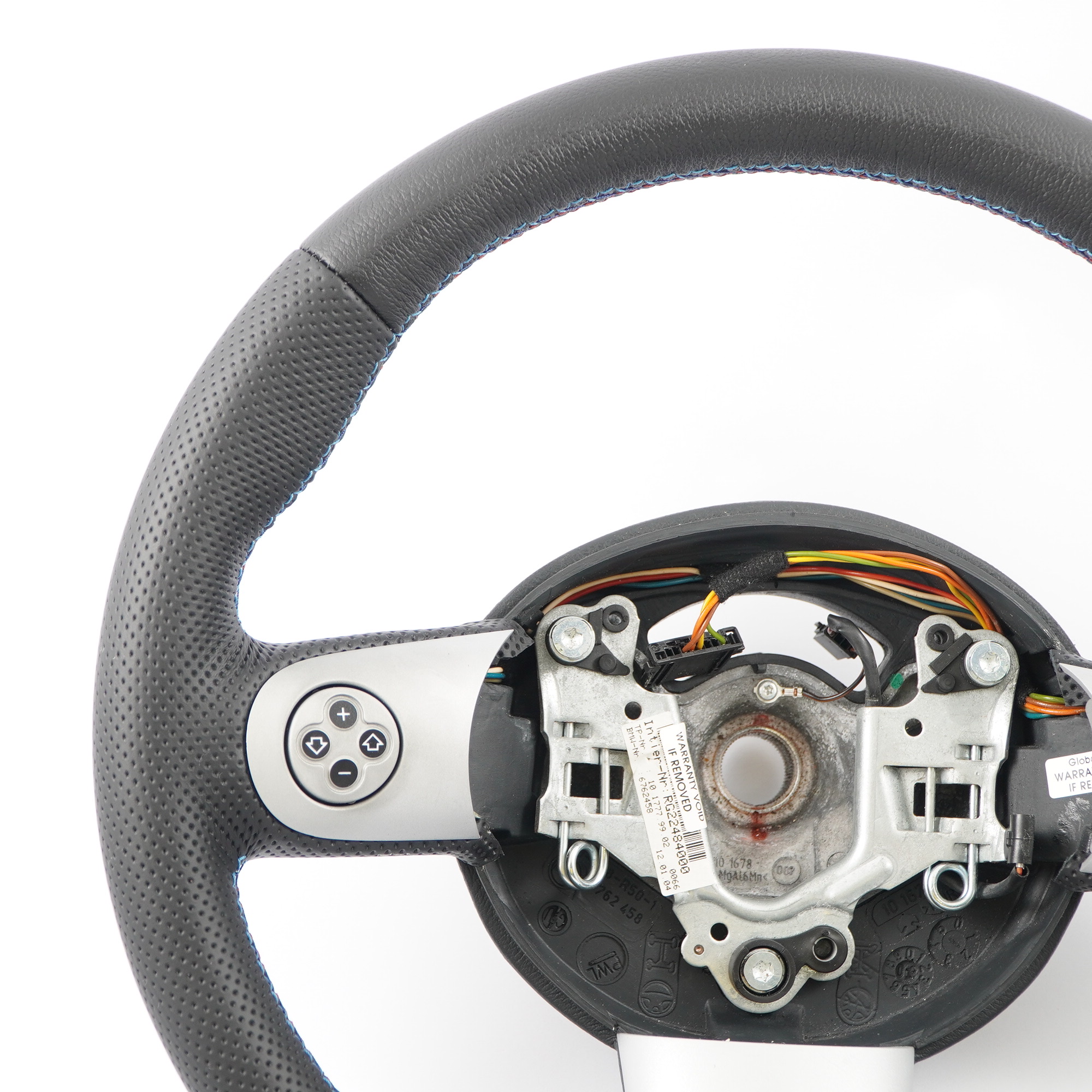 Mini Cooper R50 R52 R53 NEW Black Leather Sport Steering Wheel Mulifunction