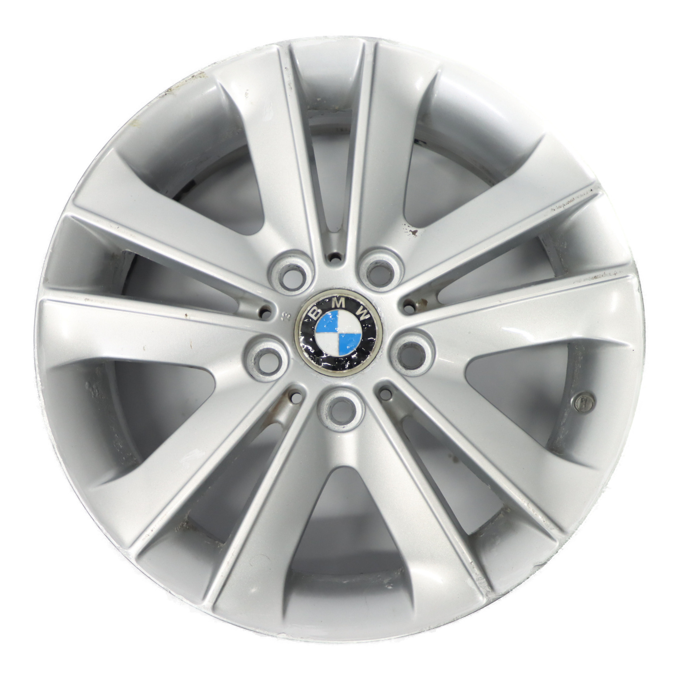 BMW 1 E81 E87 Silver Wheel Alloy Rim 17" V-Spoke 141 ET:47 7J 6775621 6762888