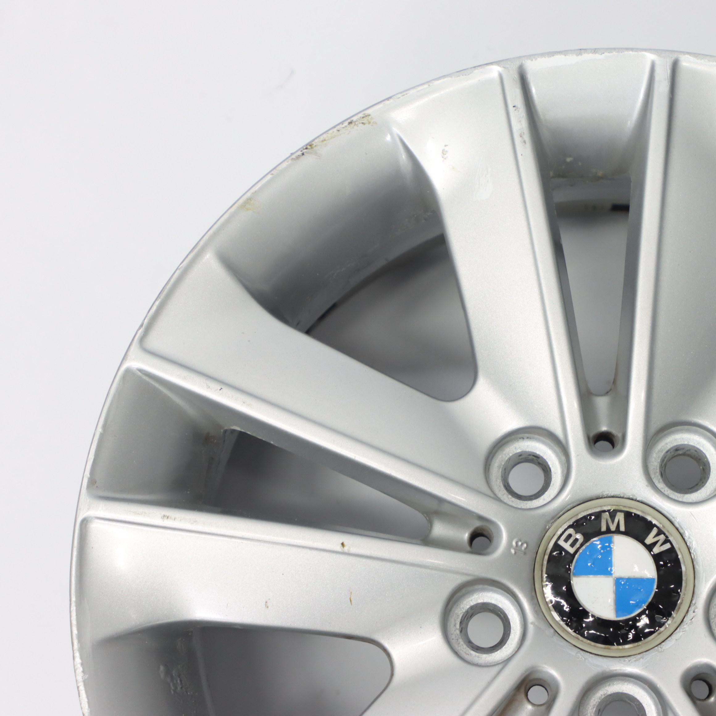 BMW 1 E81 E87 Silver Wheel Alloy Rim 17" V-Spoke 141 ET:47 7J 6775621 6762888