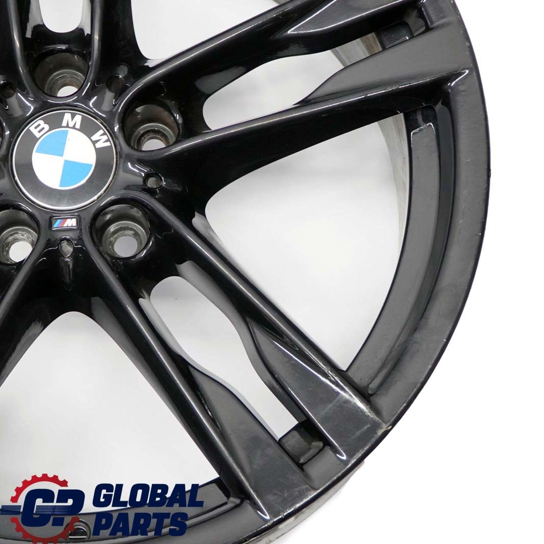 BMW F06 F12 Black Rear Wheel Alloy Rim 20" 9J ET:44 M Double Spoke 373 7843716