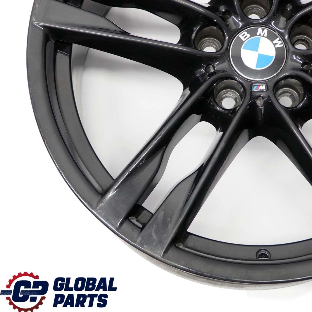 BMW F06 F12 Black Rear Wheel Alloy Rim 20" 9J ET:44 M Double Spoke 373 7843716