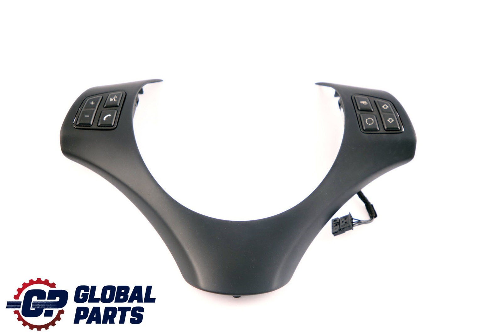 BMW 1 3 Series E87 E90 E91 Black Trim Cover Multifunction Switch Steering Wheel