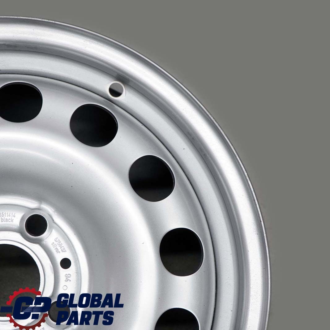 Mini Cooper One R50 R55 R56 R57 Silver Steel Wheel Rim 15" 5,5J ET:45 6768497