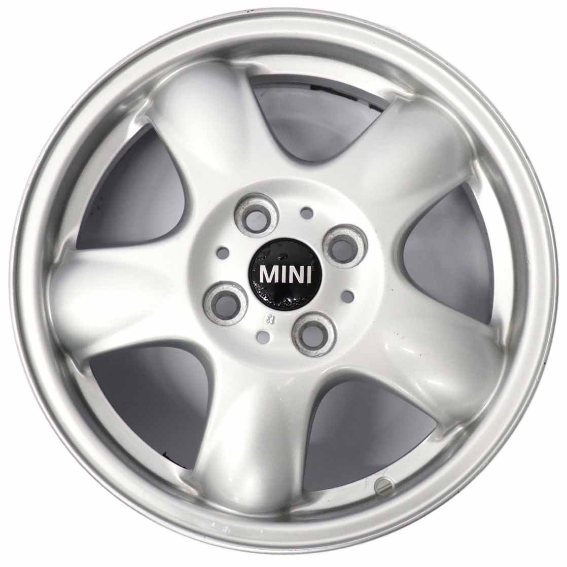 Mini Cooper One R50 R55 R56 Silver Wheel Alloy Rim 15" 5,5J 5-Start Spooler 100