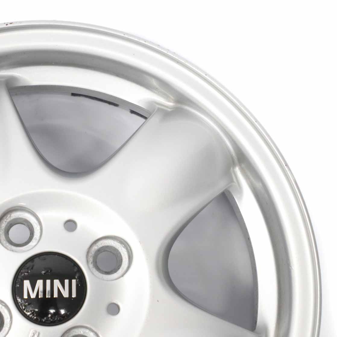 Mini Cooper One R50 R55 R56 Silver Wheel Alloy Rim 15" 5,5J 5-Start Spooler 100