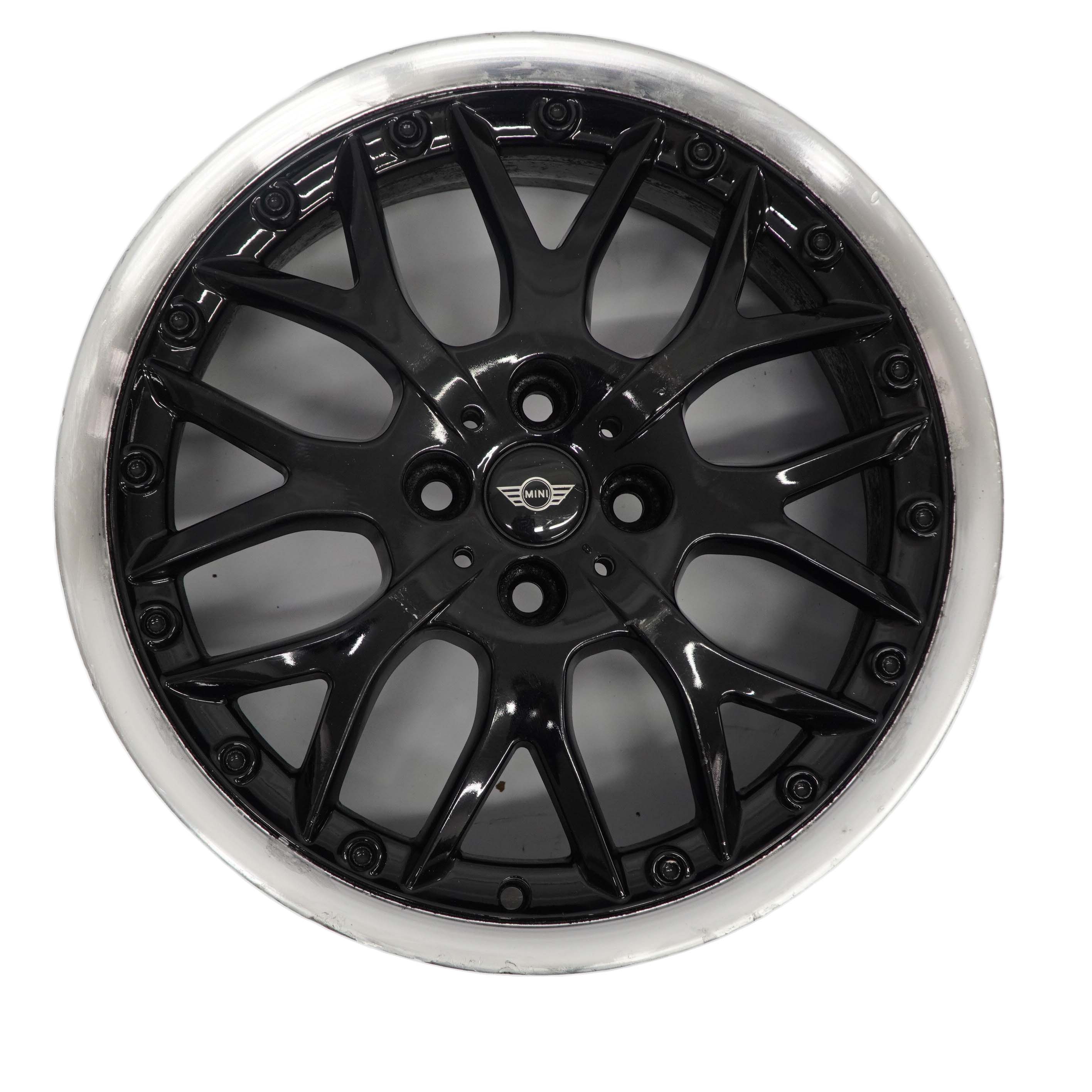 Mini Cooper One R50 R53 Black Wheel Alloy Rim 17" 7J ET:48 Cross Spoke 6768580